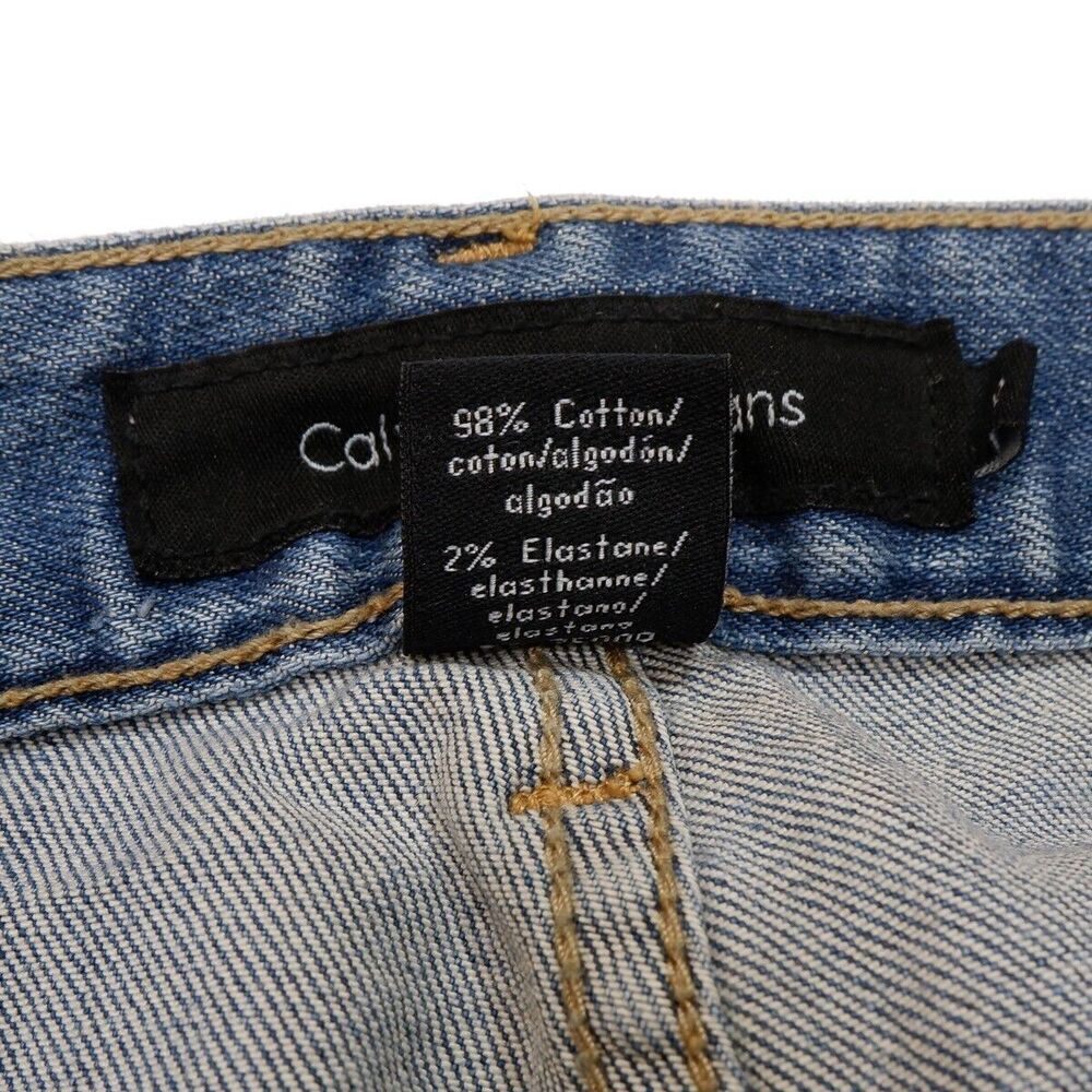 Calvin Klein Jeans Ultimate Bootcut Womens Size 12 Blue Denim Measures 33 x 28 - Picture 5 of 12